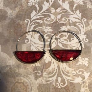 Burgundy, Small Hoops